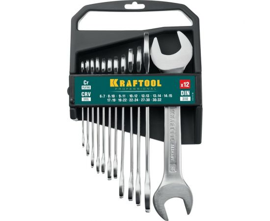 Набор рожковых гаечных ключей Kraftool 12 шт, 6 - 32 мм 27033-H12C_z01 
