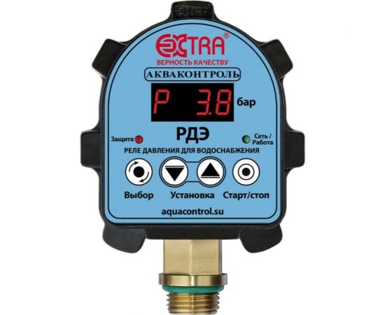 Реле давления воды электронное для насоса EXTRA АКВАКОНТРОЛЬ РДЭ-10-2,2 