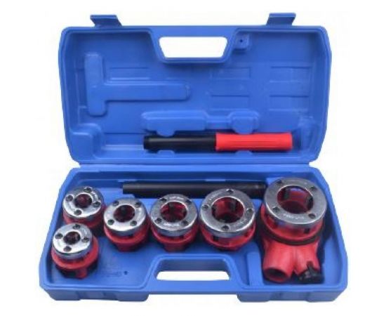 Трубный клупп для нарезки резьбы со сменными плашками ROCKFORCE RF-323116 