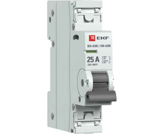 Выключатель нагрузки EKF 1P 25А ВН-63N PROxima S63125 