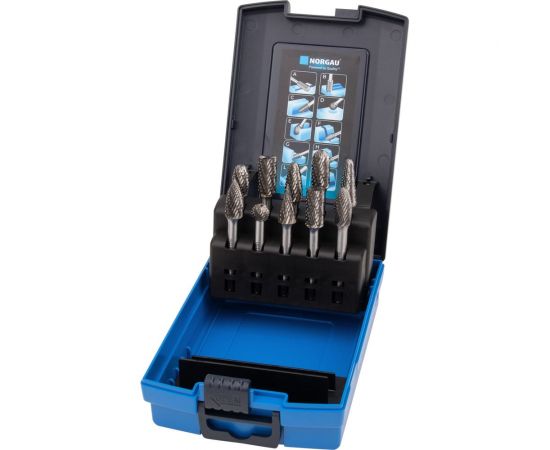 Набор борфрез твердосплавных NORGAU 10 шт. (10 мм) 077200010 