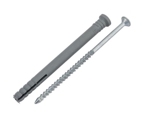 Дюбель-гвоздь Tech-Krep полипропилен, потайная манжета, SM-L 6x80 мм, 1000 шт. 125227 