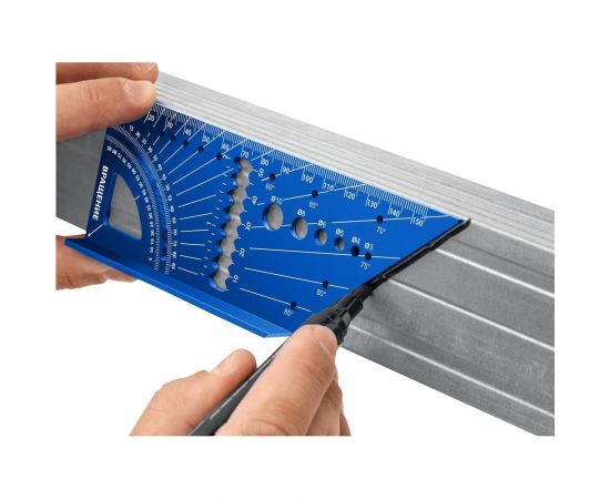 Универсальный алюминиевый угольник для 3D заготовок ЗУБР 7-в-1 34399 – изображение 13
