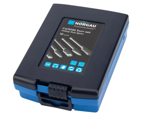 Набор борфрез твердосплавных NORGAU 10 шт. (10 мм) 077200010 – изображение 2