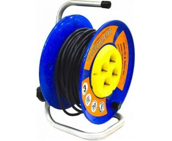 Силовой удлинитель на катушке Glanzen 4 гн. ПВС 3x1,5 арт. EB-30-019 00-00006729 – изображение 3