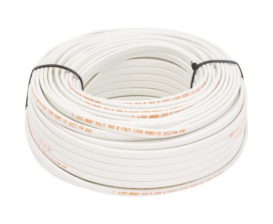 Шнур TDM ШВВП 3х0,5 ГОСТ 50м, белый SQ0120-0023 – изображение 5