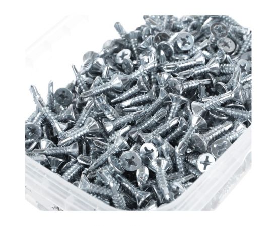 Оконный саморез Качественный КРЕПЕЖ 3.9х16 белый сверло 500 шт 0300085 КЧ – изображение 2