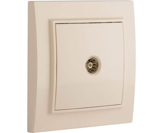 1-местная TV розетка EKF Минск СП бежевый, 75Ом, 5-862МГц ERA00-027-20 – изображение 2