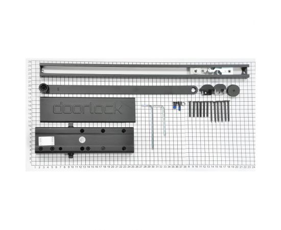 Доводчик со скользящей тягой Doorlock dl340s bc en1-4 черный 75569 – изображение 3