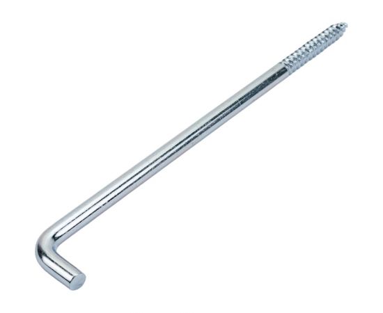 L-образный крюк-шуруп ЕВРОПАРТНЕР zn, 8x200 мм, 2 шт. 13 0031 5 – изображение 3