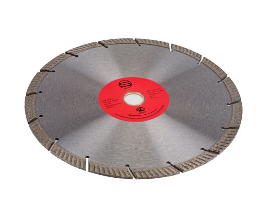 Диск алмазный отрезной турбо-сегмент 230x25.4/22.23x10 мм, стд-136 Strong СТД-13600230 – изображение 3