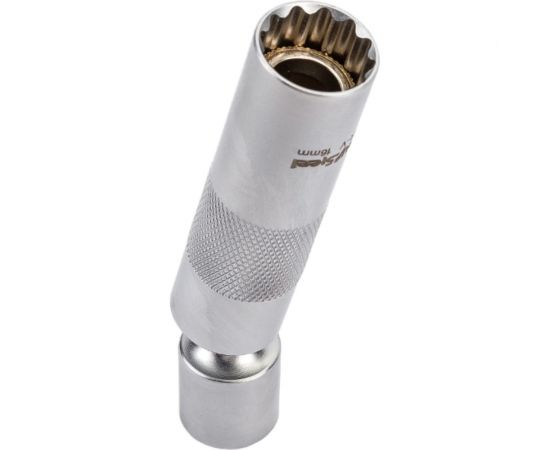 Головка свечная тонкостенная 12-гранная с карданом, магнитом (16 мм; 3/8DR) AV Steel AV-510716 – изображение 3