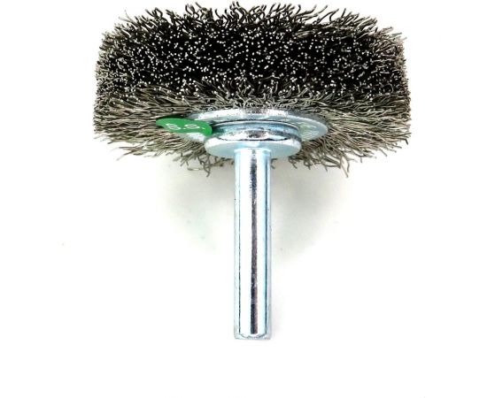 Щетка для дрели дисковая 50x17 мм, с хв-м 6 мм, гофрированная нержавеющая сталь 0.30 мм 13-182 EuroBrush EB-D50SS1 – изображение 5