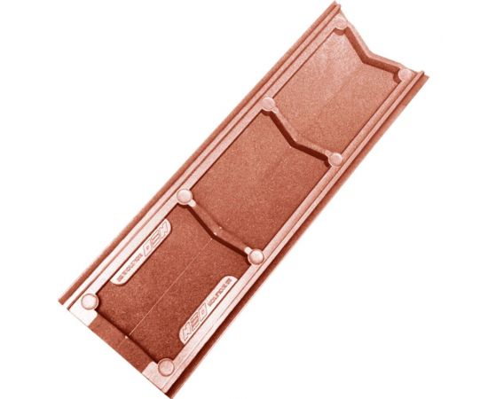 Парапет ППК на пролет забора в 0.5 кирпича Neoкомпозит Гибкая черепица, 500x130x15 мм, терракотовый ПЗ-130 ГЧ Т – изображение 9