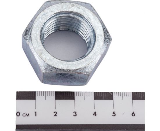 Гайка МЕТАЛЛСЕРВИС М27, DIN 934, цинк, 4 шт. 1239335 – изображение 2