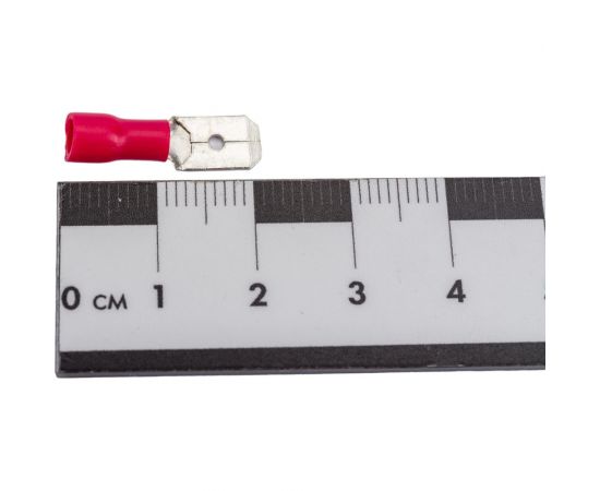 Изолированная клемма "папа" Nord-Yada 6.3мм 0.5-1.5кв.мм (красная) 905345 – изображение 2