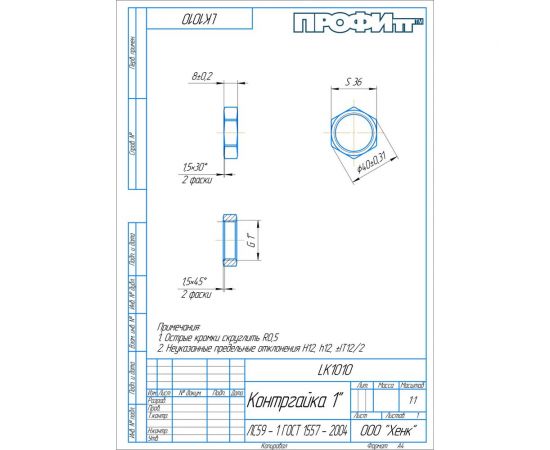Контргайка Профитт ВР 1 3170567 – изображение 2