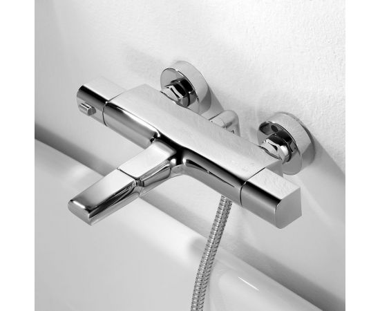 Универсальный смеситель для ванны с термостатом IDDIS Uniterm UNISB02i74WA – изображение 2