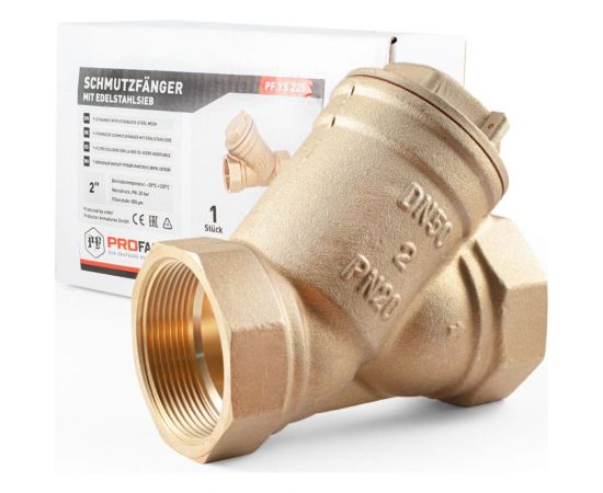 Фильтр PROFACTOR косой с отверстием для пломбы в/в 2" PF YS 225 – изображение 3