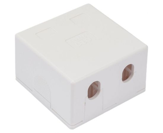 Корпус розетки для модуля DATAREX keystone 2 порта белый DR-5002 