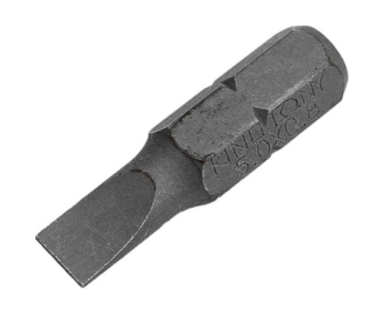 Торцевая вставка (бита) 1/4"", Slotted, 5х0.8мм, 25мм KING TONY 102505S1 
