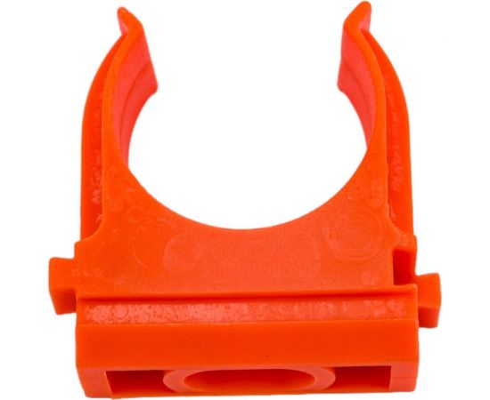 Крепеж-клипса ЭРА оранжевый, для трубы d-20 мм, 10 шт. Б0051807 