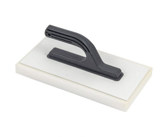 Прямая гладилка КЭС пластиковая, с губчатым основанием, пластиковая рукоятка, 130x270 мм 10100006 