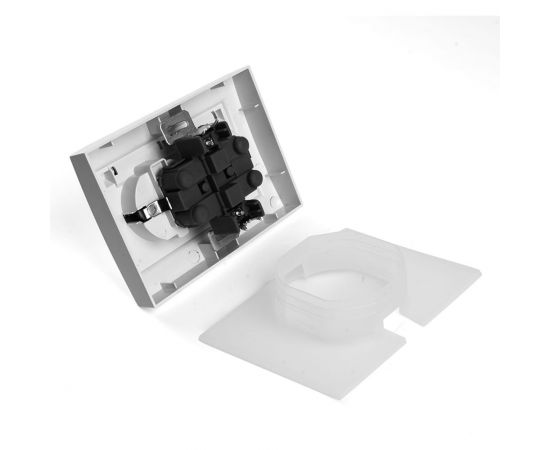 2-местная розетка STEKKER с заземлением, с крышкой, pst16-9015-01, 250в, 16а, серия эрна, белый, 49139 – изображение 4