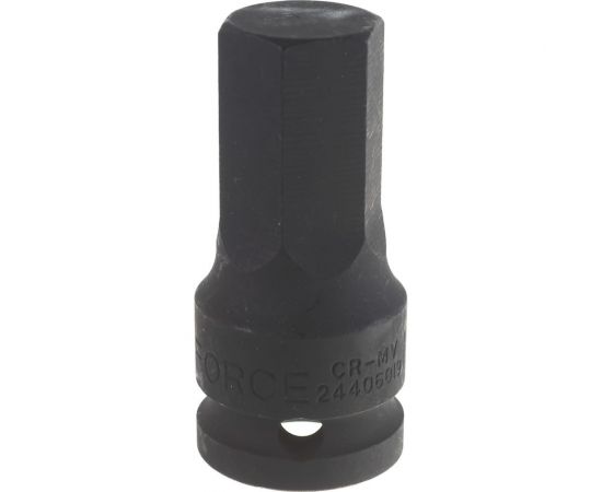 Ударная цельная головка-бита 6 гранная, 1/2"", 19 мм FORCE 24406019 – изображение 3