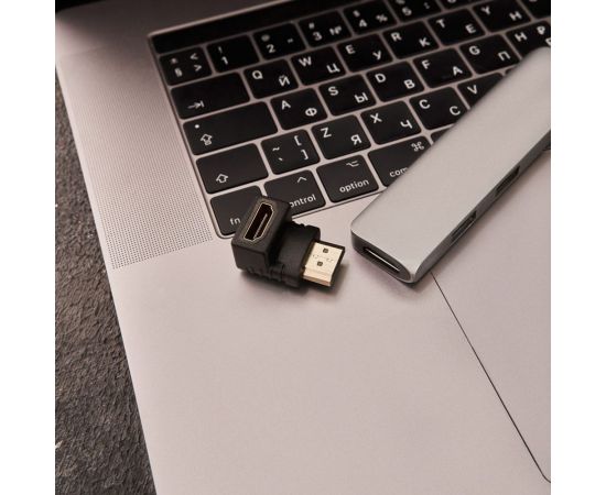 Аудио переходник REXANT (гнездо HDMI - штекер HDMI), угловой, (1шт.) 06-0176-A – изображение 7