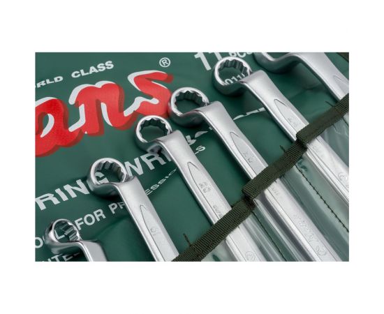 Комплект накидных ключей 75град, 6-32мм, 11шт Hans 16011M – изображение 5