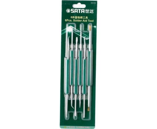 Набор инструмента для монтажнотехнических работ Sata 6 предметов, чехол 03120 – изображение 2