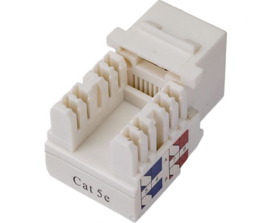 Розеточный модуль DATAREX keystone кат 5e utp 1xrj45 t568a/b белый DR-5102 – изображение 5