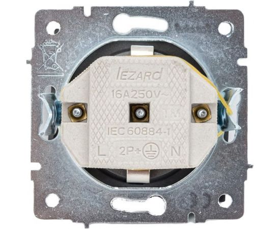 Розетка LEZARD RAIN с/ з керам. цв. черный графит матовый 703-4188-122 – изображение 3