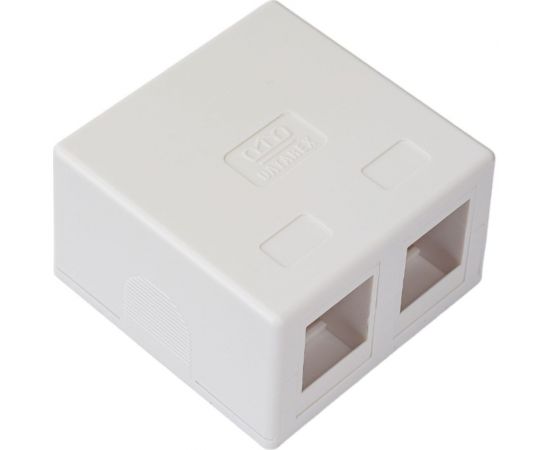 Корпус розетки для модуля DATAREX keystone 2 порта белый DR-5002 – изображение 6