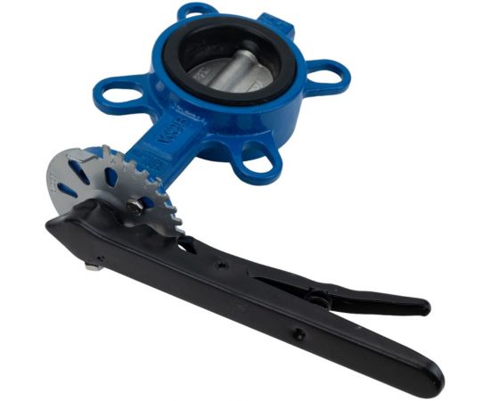 Повротный затвор DN.ru WCB-316L-EPDM Ду65 Ру16, углеродистая сталь, EPDM, с ручкой D050-02064 – изображение 2