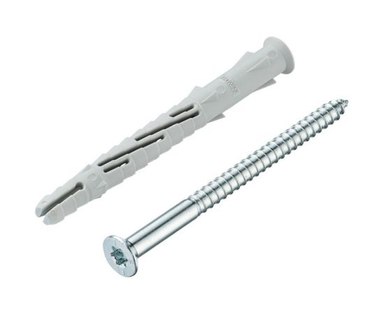 Фасадный дюбель с шурупом Tecfi потайная головка, шлиц TORX 10x100 30 шт 147662 – изображение 7