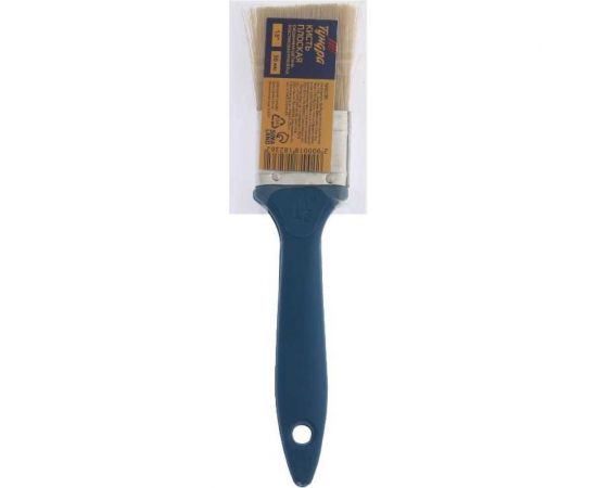 Плоская кисть ТУНДРА смешанная щетина, пластиковая ручка, 1.5"", 38 мм 1818236 – изображение 2