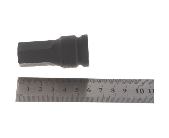 Ударная цельная головка-бита 6 гранная, 1/2"", 19 мм FORCE 24406019 – изображение 2