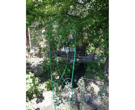 Разборная шпалера ООО Ярмарка-Тверь Элегия зеленая, труба диам. 10 мм, рисунок проволока 4 мм Т856 – изображение 2