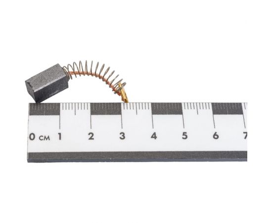 Комплект угольных щеток для электроинструмента Hitachi (пружина, разъем ""мама""), 6.5x7.5x12 мм, 2 шт COFRA SDH-34641 – изображение 2