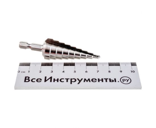 Сверло ступенчатое по металлу (9 ступеней; 4-20 мм; HSS) Makita D-40098 – изображение 3
