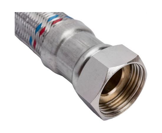 Подводка гибкая для воды Гигант (гайка-штуцер 1; 50 см) AQUALINE 4970 – изображение 2