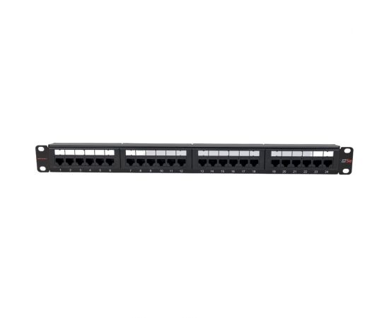 Панель NIKOMAX 19"", 1U, 24 порта, Кат.5e, RJ45/8P8C, неэкран., черная NMC-RP24UD2-ES-1U-BK – изображение 8