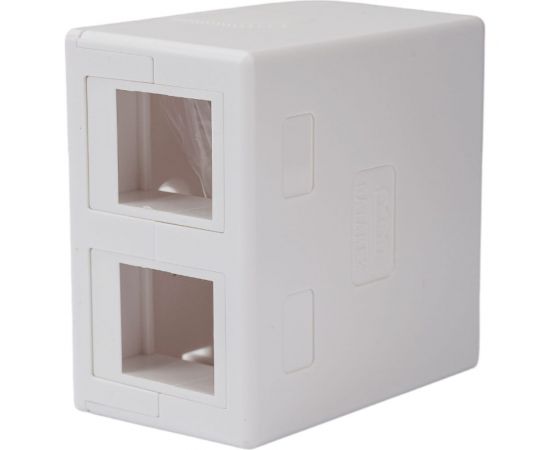 Корпус розетки для модуля DATAREX keystone 2 порта белый DR-5002 – изображение 2