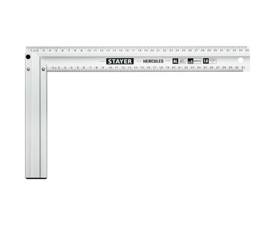 Жесткий столярный угольник STAYER Hercules 3432-35 