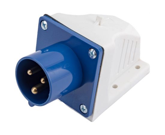 Стационарная вилка EKF PROxima 513, 2Р+РЕ, 16А, 220В, IP44, SQ ps-513-16-220 