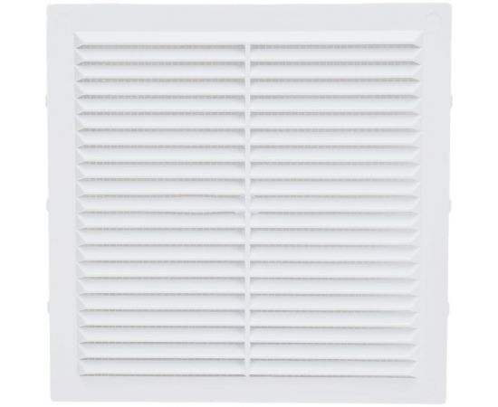 Решетка неразъемная с москитной сеткой (190x190 мм; белая) TDM SQ1807-0087 