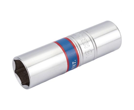 Головка свечная шестигранная 1/2""DR, 16 мм, магнитный фиксатор KING TONY 466516C 