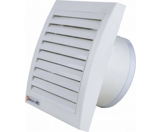 Вентилятор для ванной MMOTORS JSC мм 100 квадратный, белый, (с обратным клапаном) 1047 